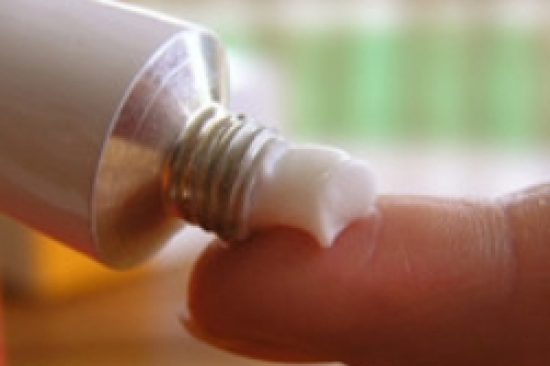Ointment-on-finger