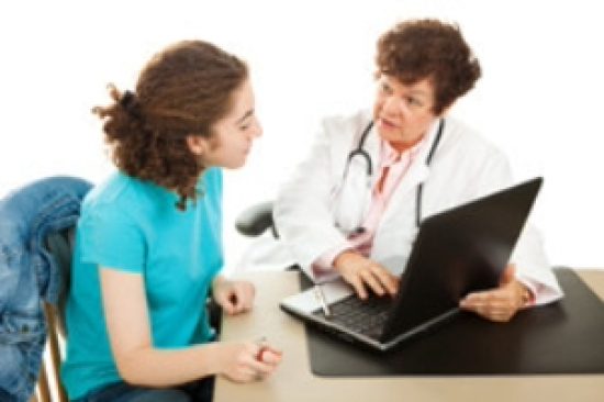 Teen-and-doctor